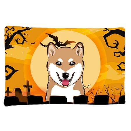 Carolines Treasures Halloween Shiba Inu Fabric Standard Pillowcase BB1783PILLOWCASE